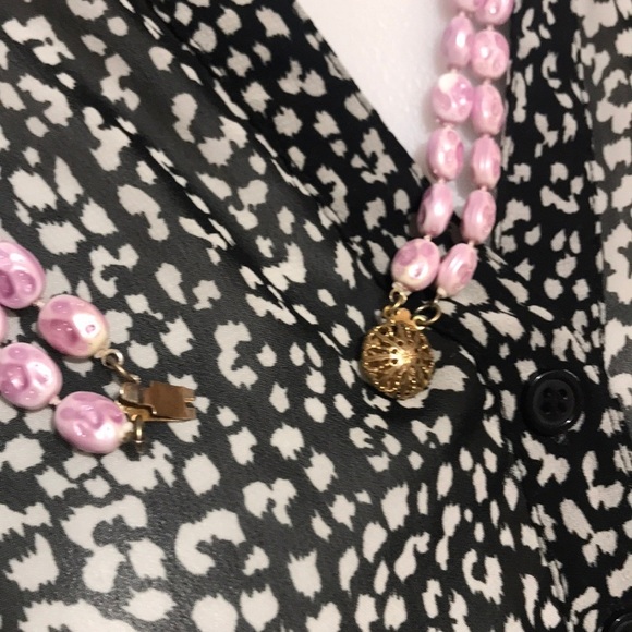 Vintage Purple Plastic Costume jewelry Necklace - Picture 4 of 6